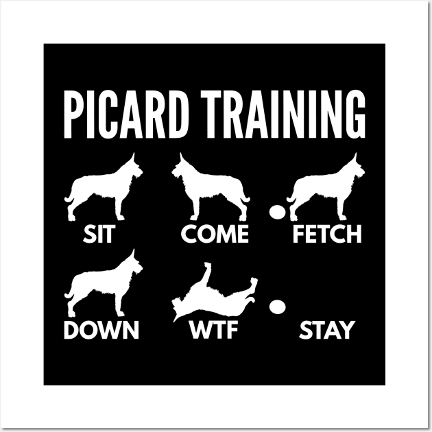 Picard Training Berger Picard Tricks Wall Art by DoggyStyles